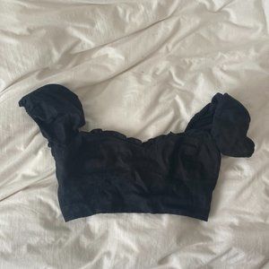 Aritzia Wilfred Wander Blouse, Black Size M